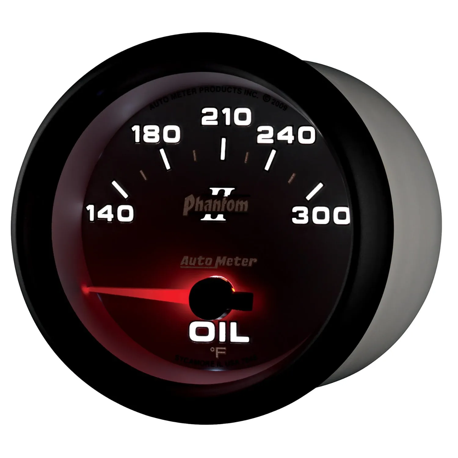 AutoMeter 7848 GAUGE; OIL TEMP; 2 5/8in.; 140-300deg.F; ELECTRIC; PHANTOM II