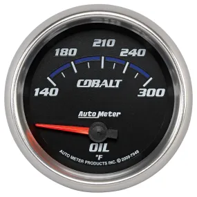 AutoMeter 7948 GAUGE; OIL TEMP; 2 5/8in.; 140-300deg.F; ELECTRIC; COBALT