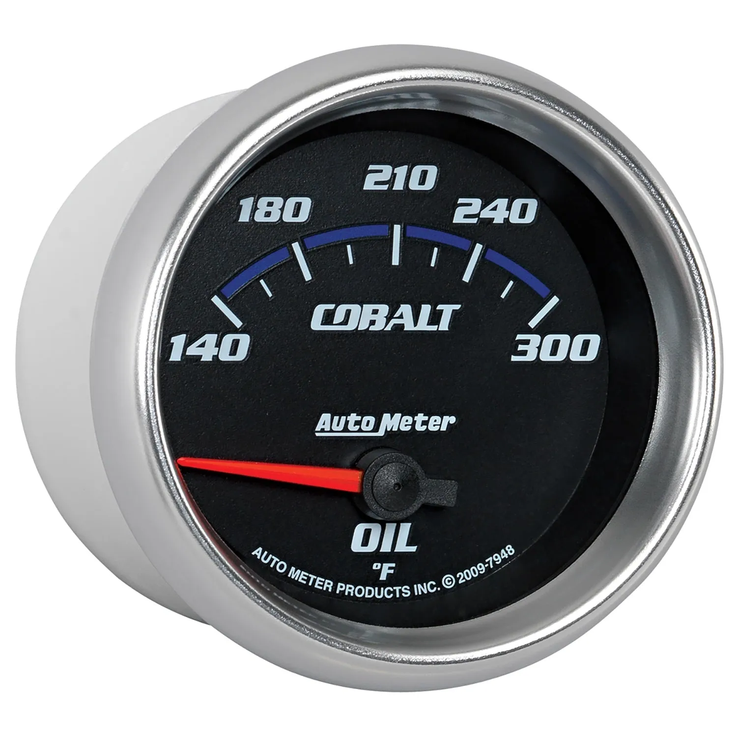 AutoMeter 7948 GAUGE; OIL TEMP; 2 5/8in.; 140-300deg.F; ELECTRIC; COBALT
