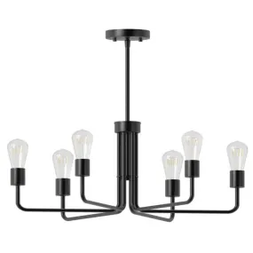 Better Homes & Gardens BHF379562030312 6 Lights Chandelier - Bulb Not Included, Matte Black