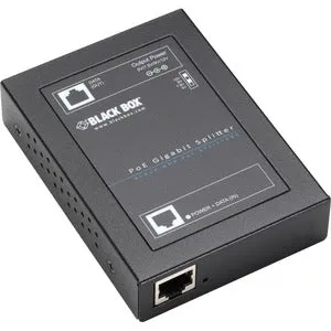 Black Box PoE  Gigabit Splitter - 5-12-VDC, 6-Amp
