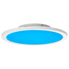 Brilliant 1 Light 24W Abie LED Round Ceiling Panel - White | G97060/05