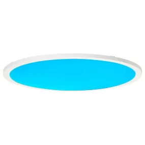 Brilliant 1 Light 40W Abie LED Round Ceiling Panel - White | G97061/05