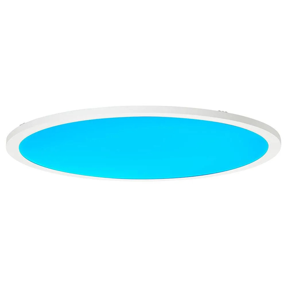 Brilliant 1 Light 40W Abie LED Round Ceiling Panel - White | G97061/05