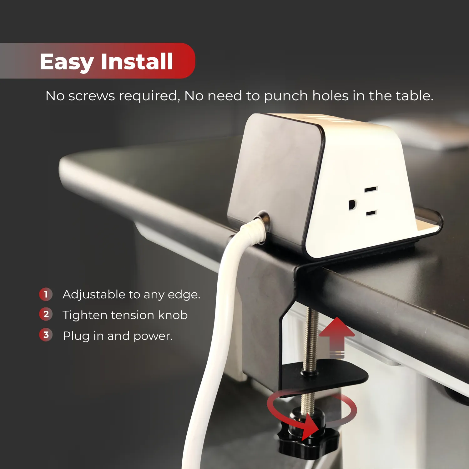 Clamp-on Wireless Charger Power Station
