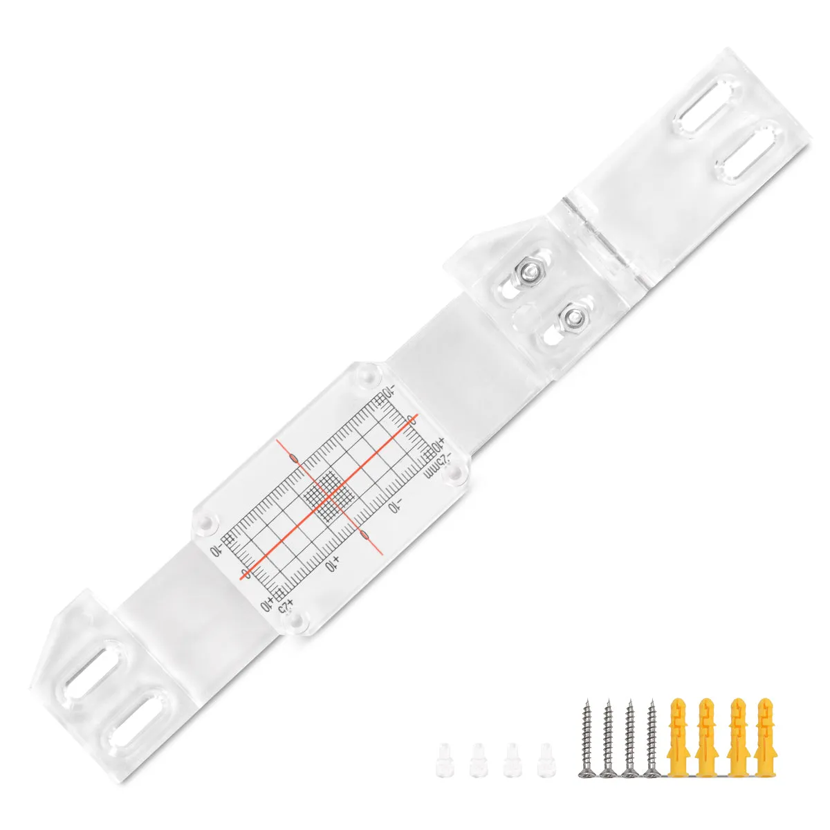Conner Concrete Crack Monitor,Mountlaser Crack Monitors, Clear, Black/Red, 0 mm Graduation Marks