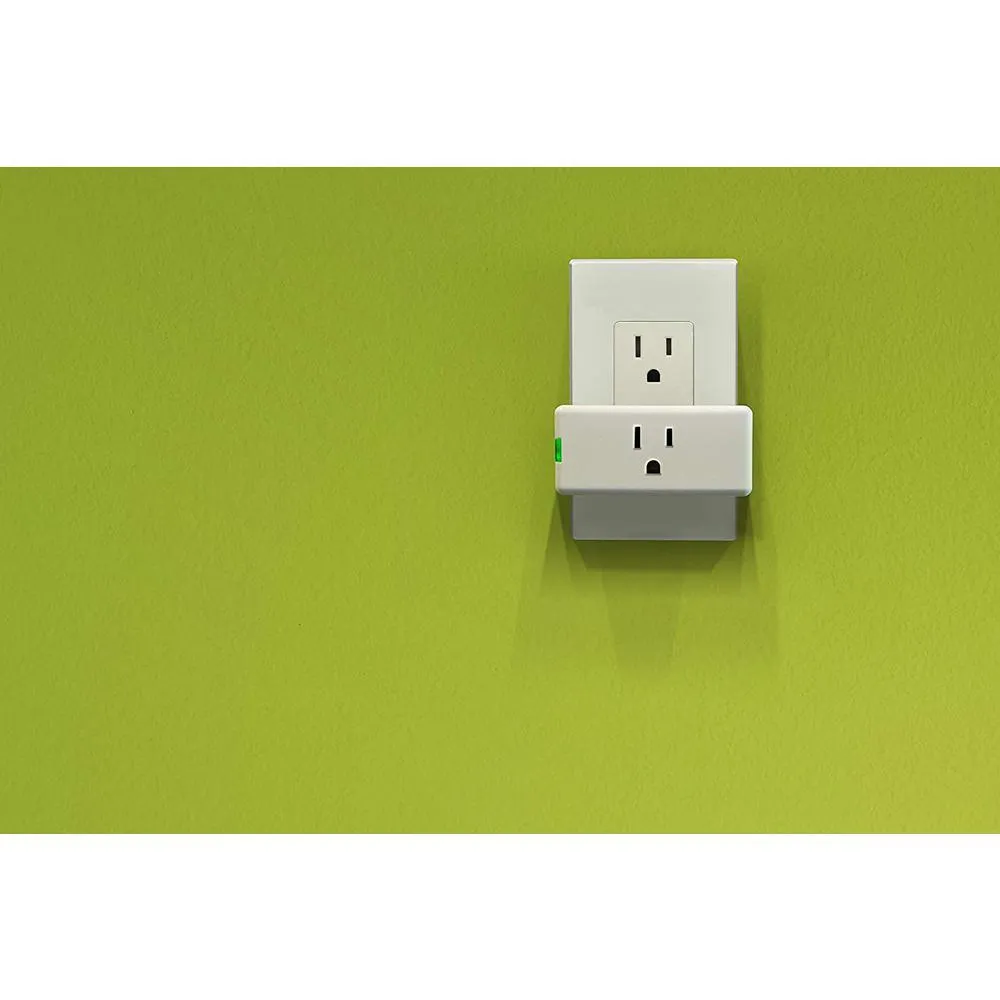 Decora Smart Wi-Fi Mini Plug-In Single Outlet, No Hub Required, Works with Alexa and Google Assistant, White