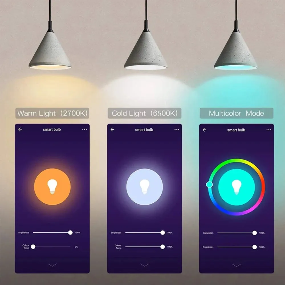 Dimmable 18W 15W Smart Led Light Bulb RGB CCT E27 Tuya WiFi Smart Home Led Lamp Compatible With Alexa Amazon Google Assistant