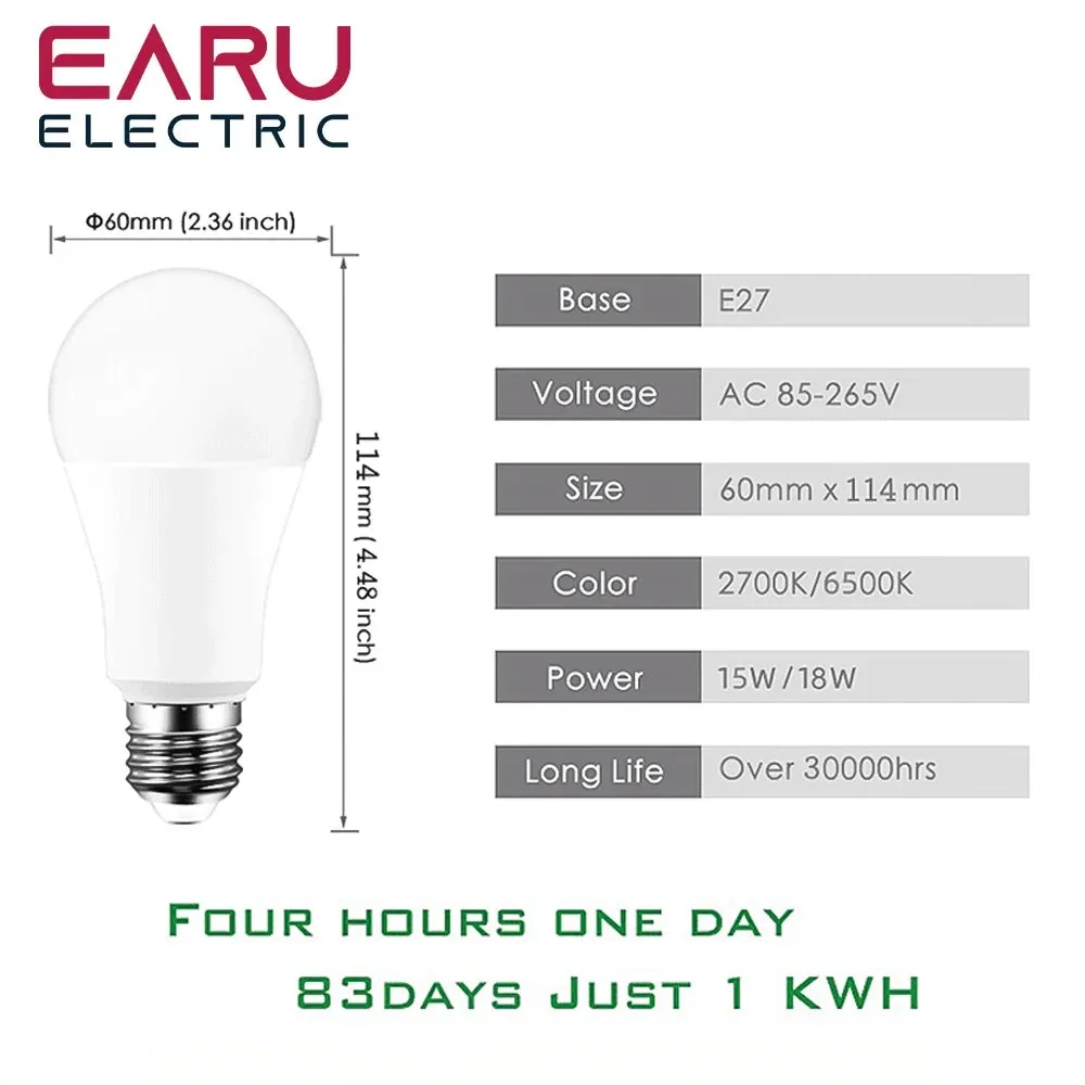 Dimmable 18W 15W Smart Led Light Bulb RGB CCT E27 Tuya WiFi Smart Home Led Lamp Compatible With Alexa Amazon Google Assistant