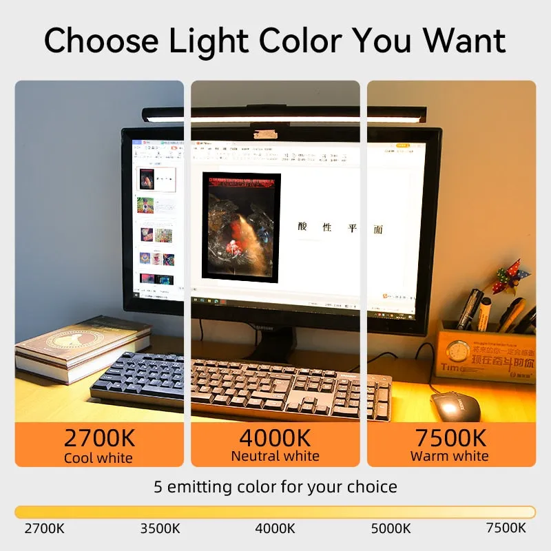 Dimming Led Desk Lamp For Computer Monitor Light Bar
