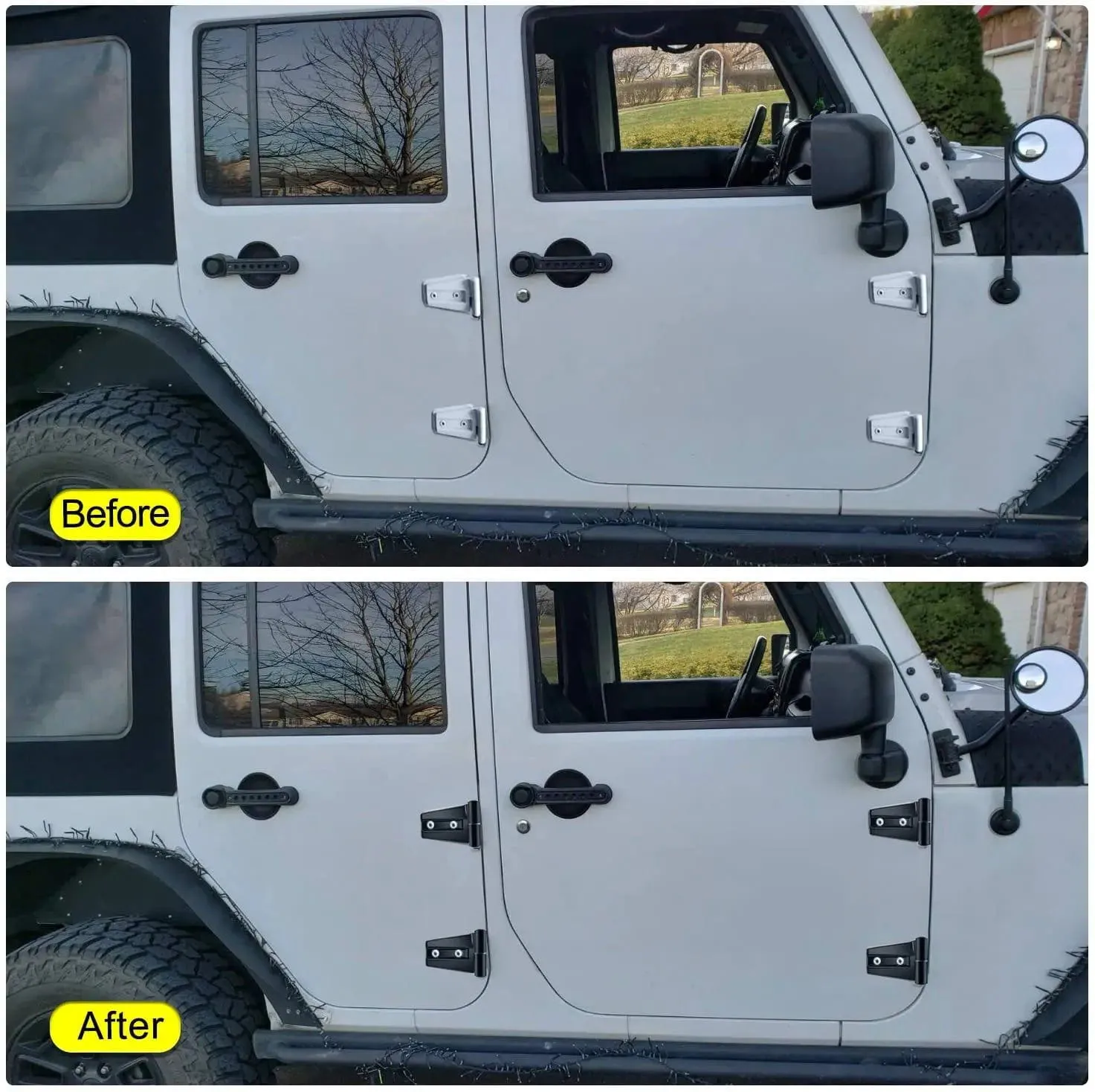 Door Hinge Cover For 2007-2017 Jeep Wrangler Unlimited 4Door (8 Pcs)