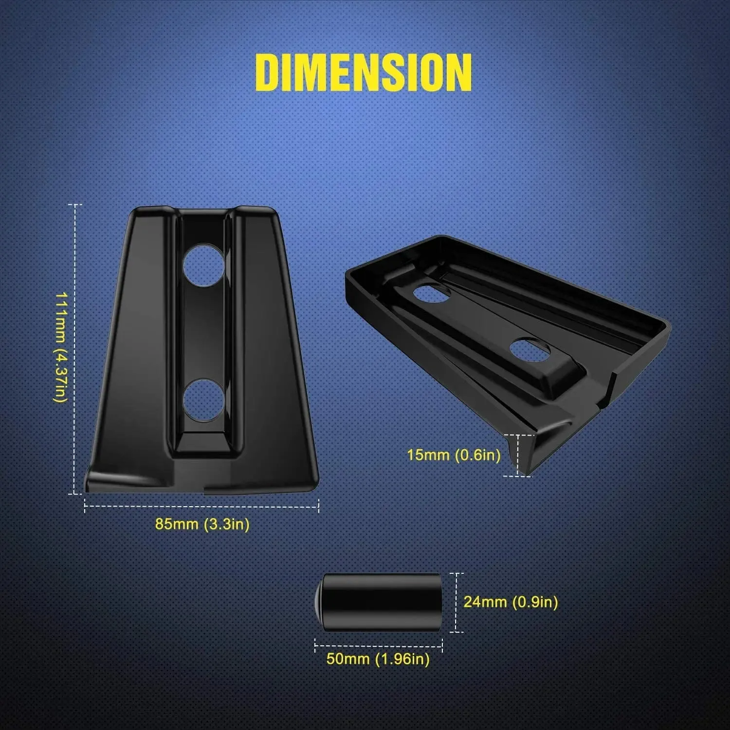 Door Hinge Cover For 2007-2017 Jeep Wrangler Unlimited 4Door (8 Pcs)