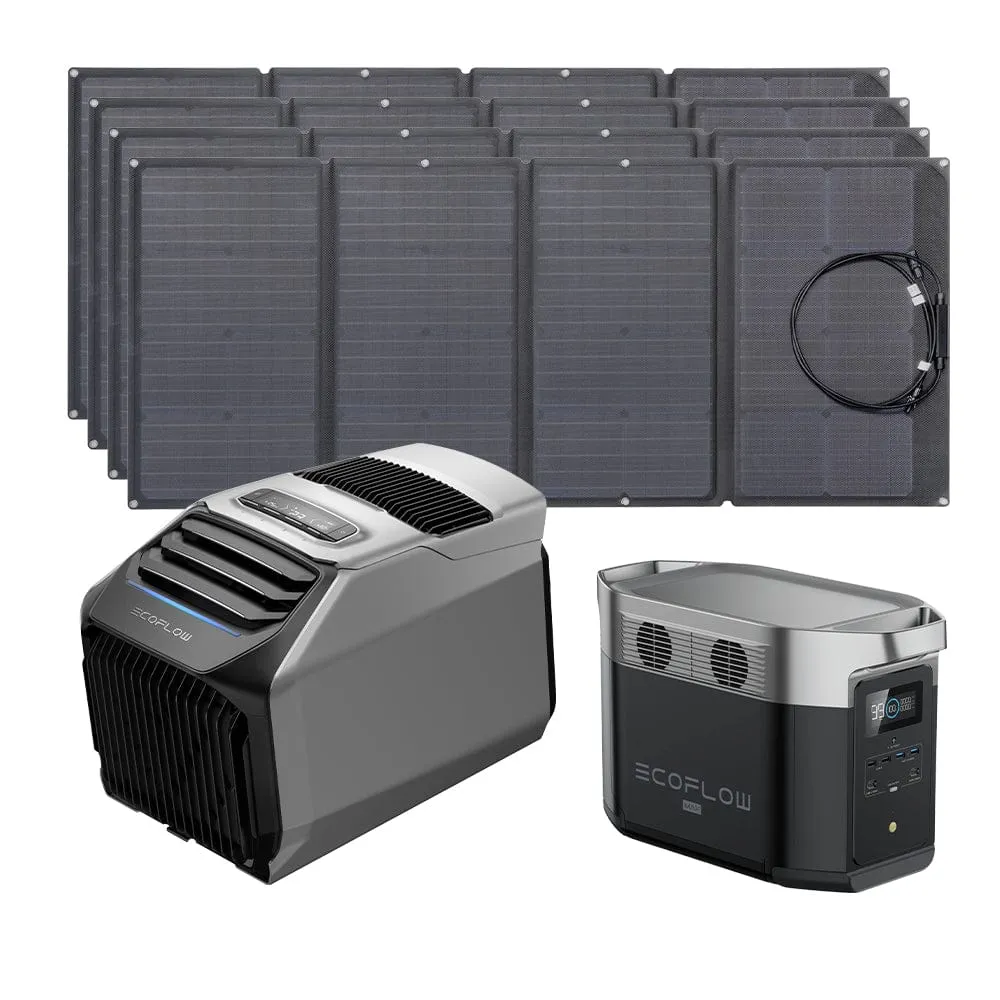 EcoFlow WAVE 2 Portable AC   DELTA Max 1600   160W Portable Solar Panel