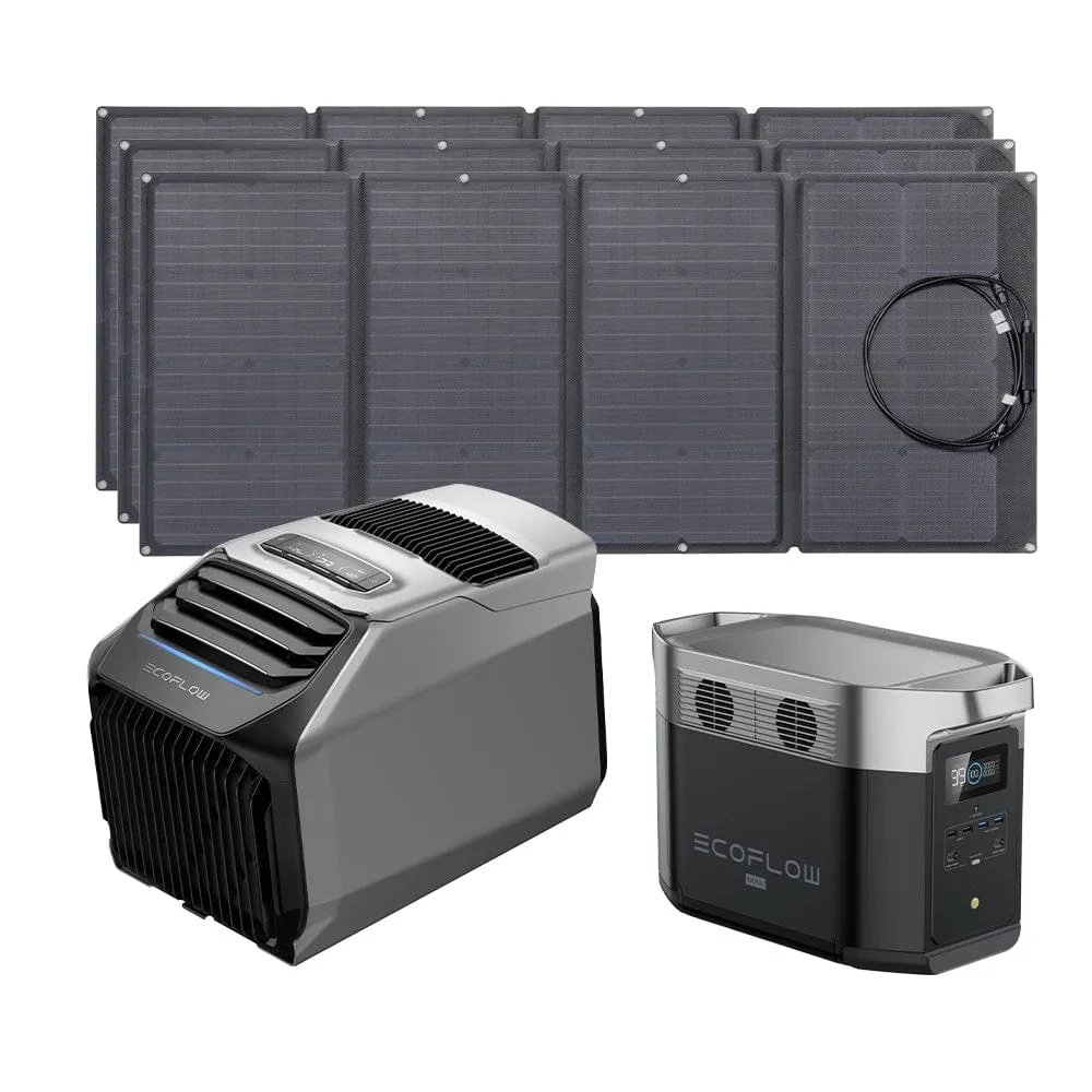 EcoFlow WAVE 2 Portable AC   DELTA Max 1600   160W Portable Solar Panel