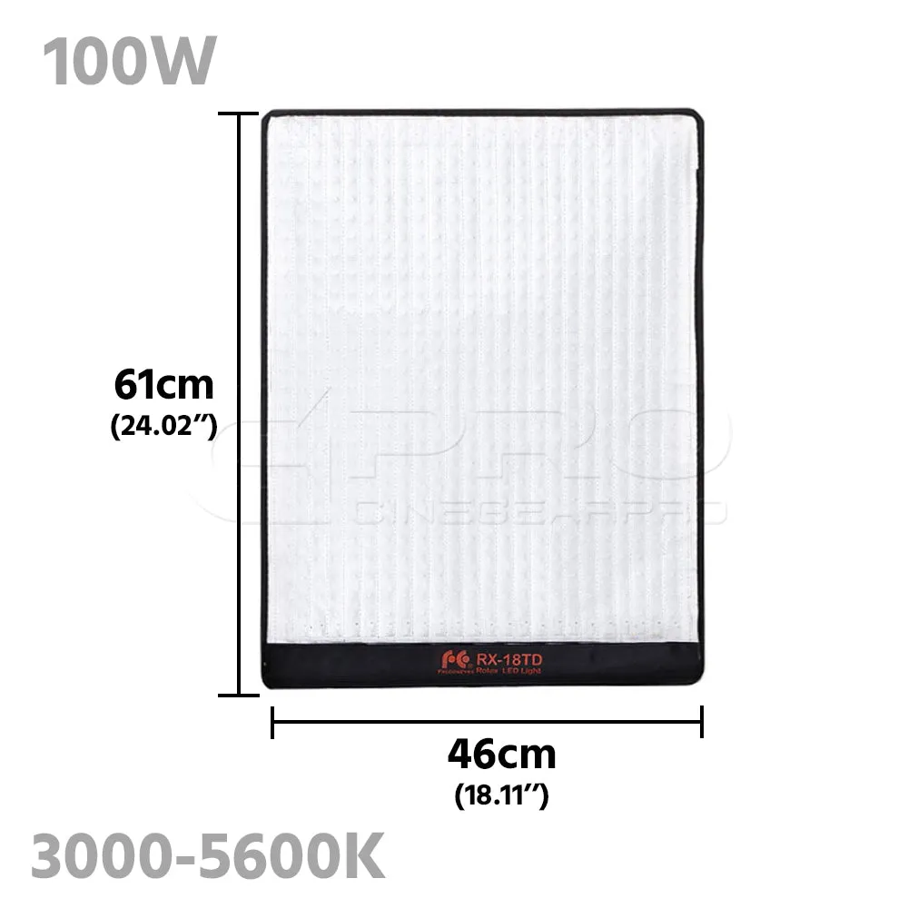 FalconEyes RX-18TD 100W Bi-Color Roll-Flex Flexible LED Panel