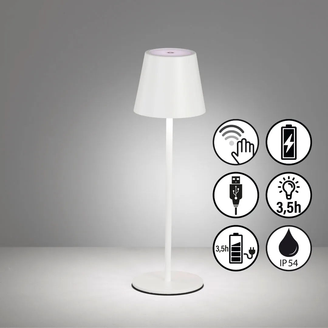 FH Lighting Viletto Outdoor LED Table Lamp - Sand White