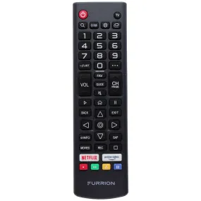 Black Furrion HR-B203 Remote Control with Dedicated Netflix and Prime Video Buttons