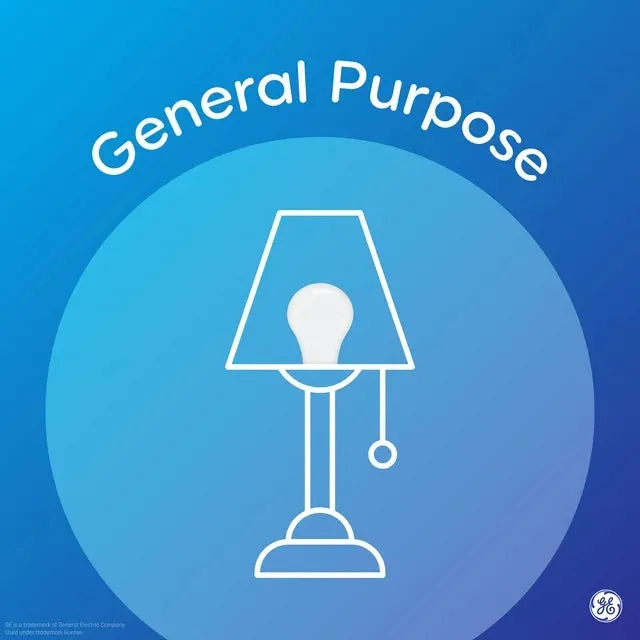 GE Household Lighting 93130072 Daylight LED Light Bulbs 8 Watt (60 Watt Equivalent) Cool Energizing Light, A19 Bulb Shape, Medium Base (12 Pack)