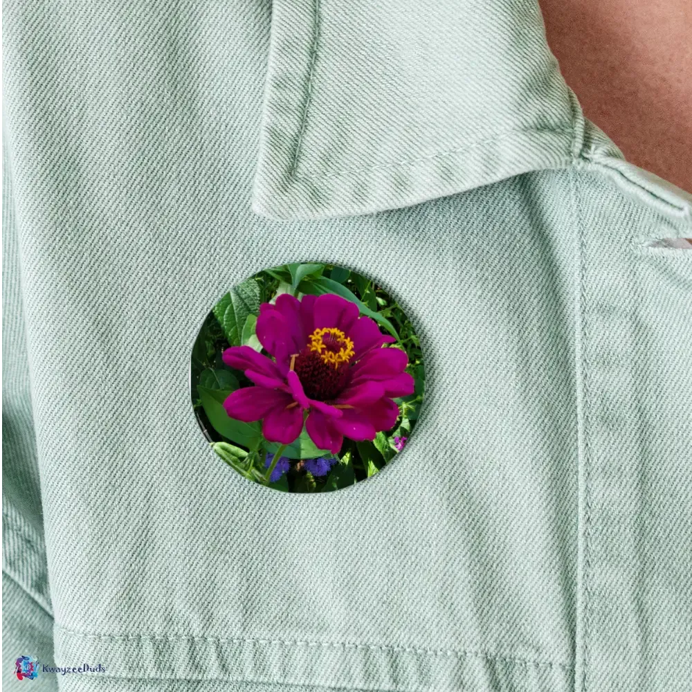 Giverny Zinnia Buttons large 2.2'' (5-pack)