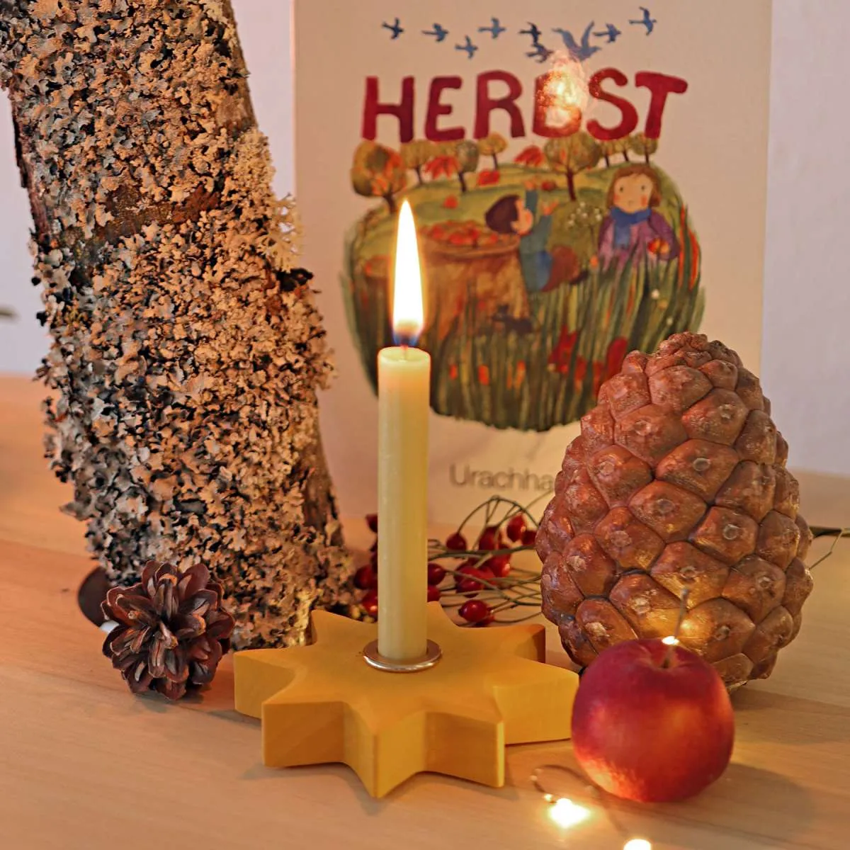 Grimm’s Candle Holder Yellow Star