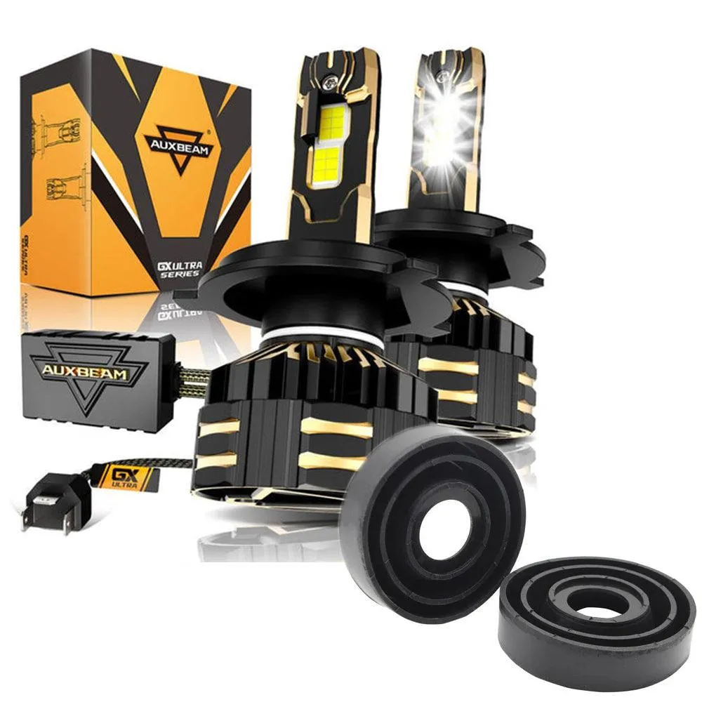 🆕H4 LED Headlight Bulbs 240W 40000LM GX-ULTRA Series 6500K Cool White | 2 Bulbs