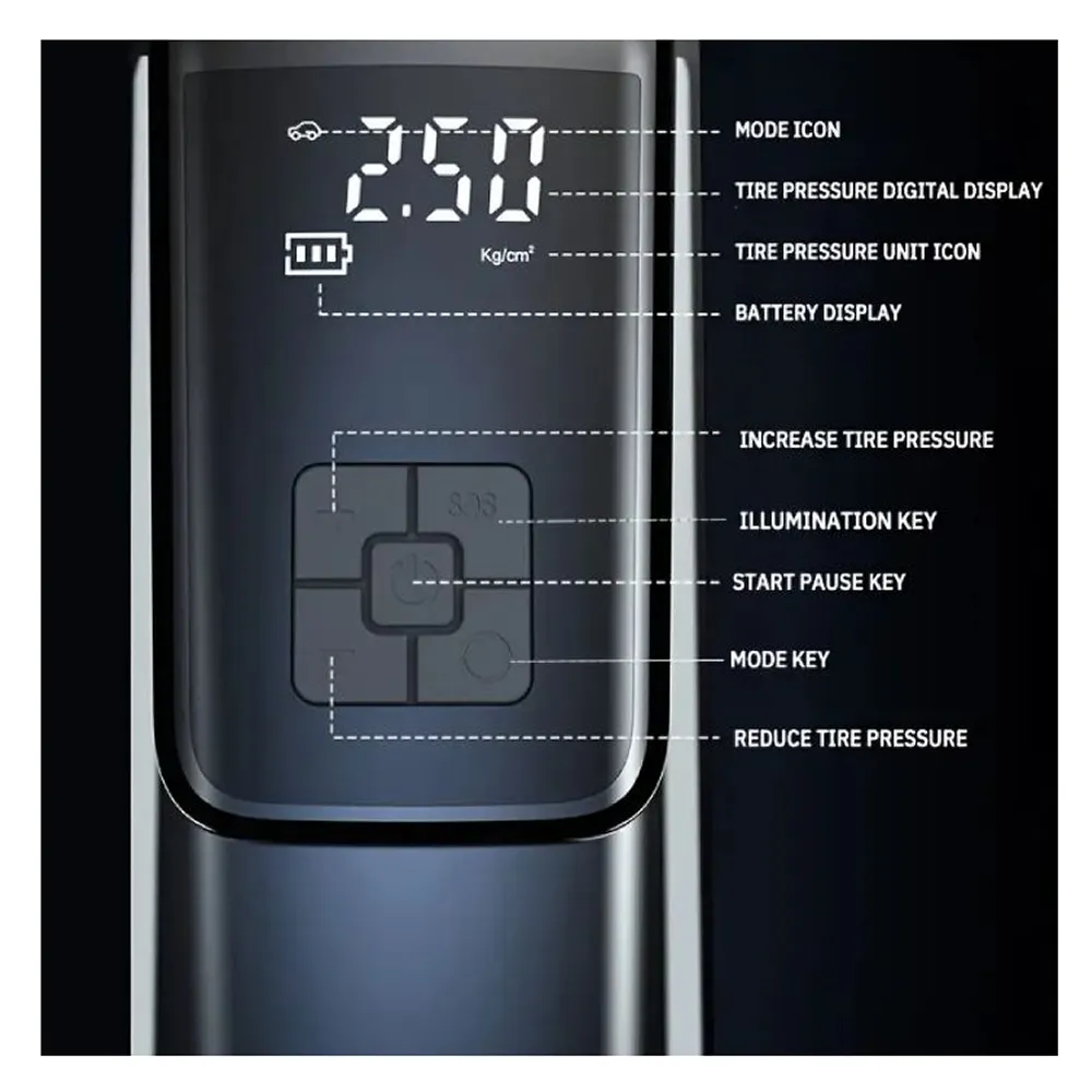 High Pressure Wireless Automate Car Air Pump Jn-010