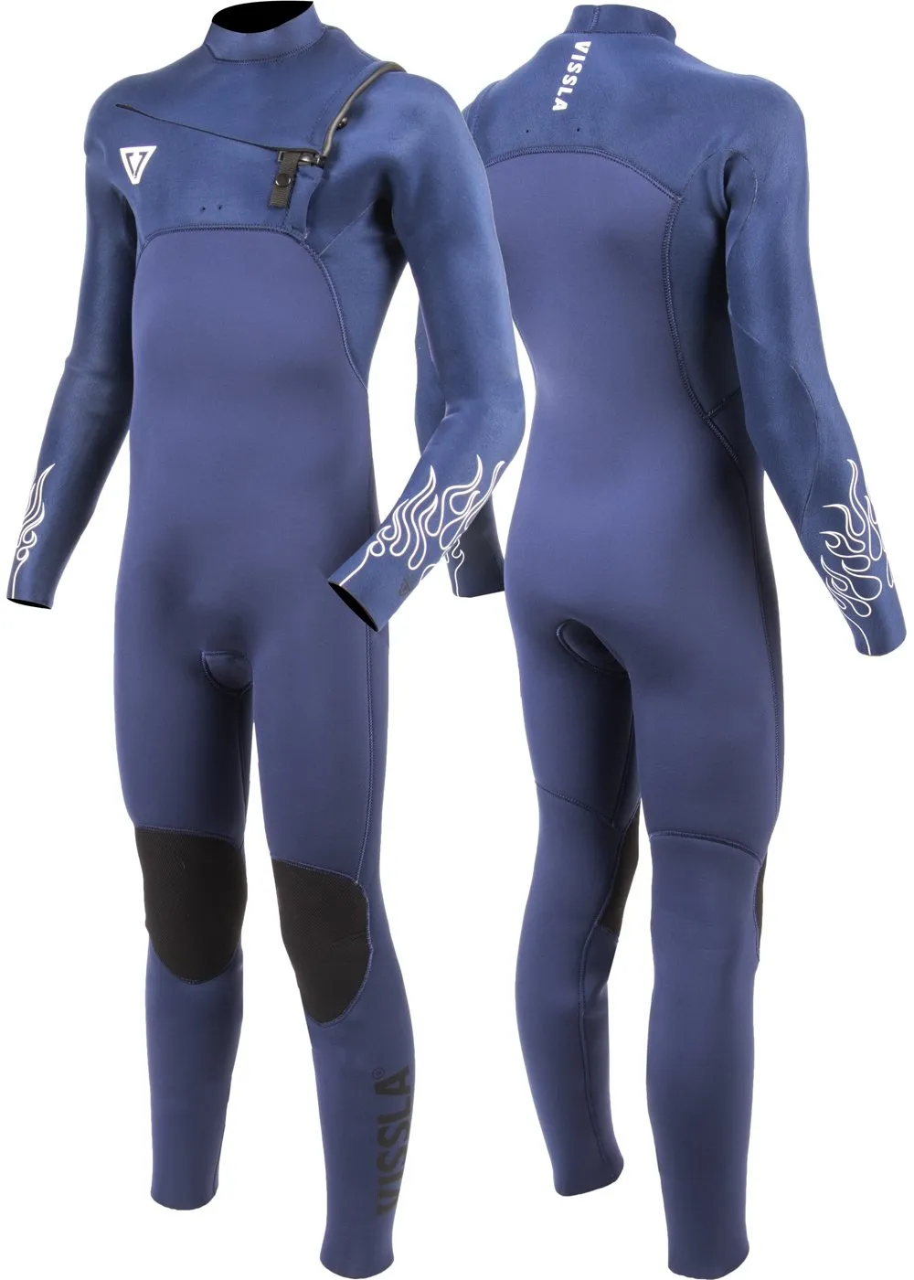 High Seas Boys Fire 3-2 Full Chest Zip Wetsuit