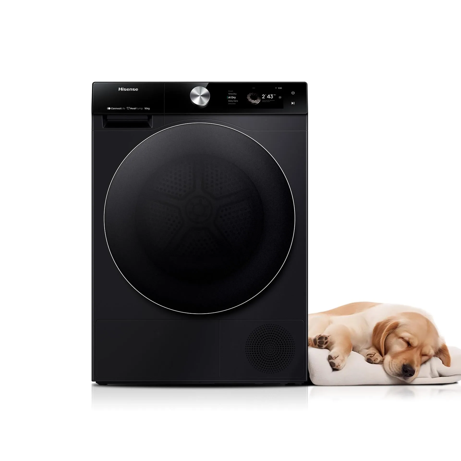 Hisense HDFS10HPB 10kg Series 9 Pump Dryer (Charcoal Black)