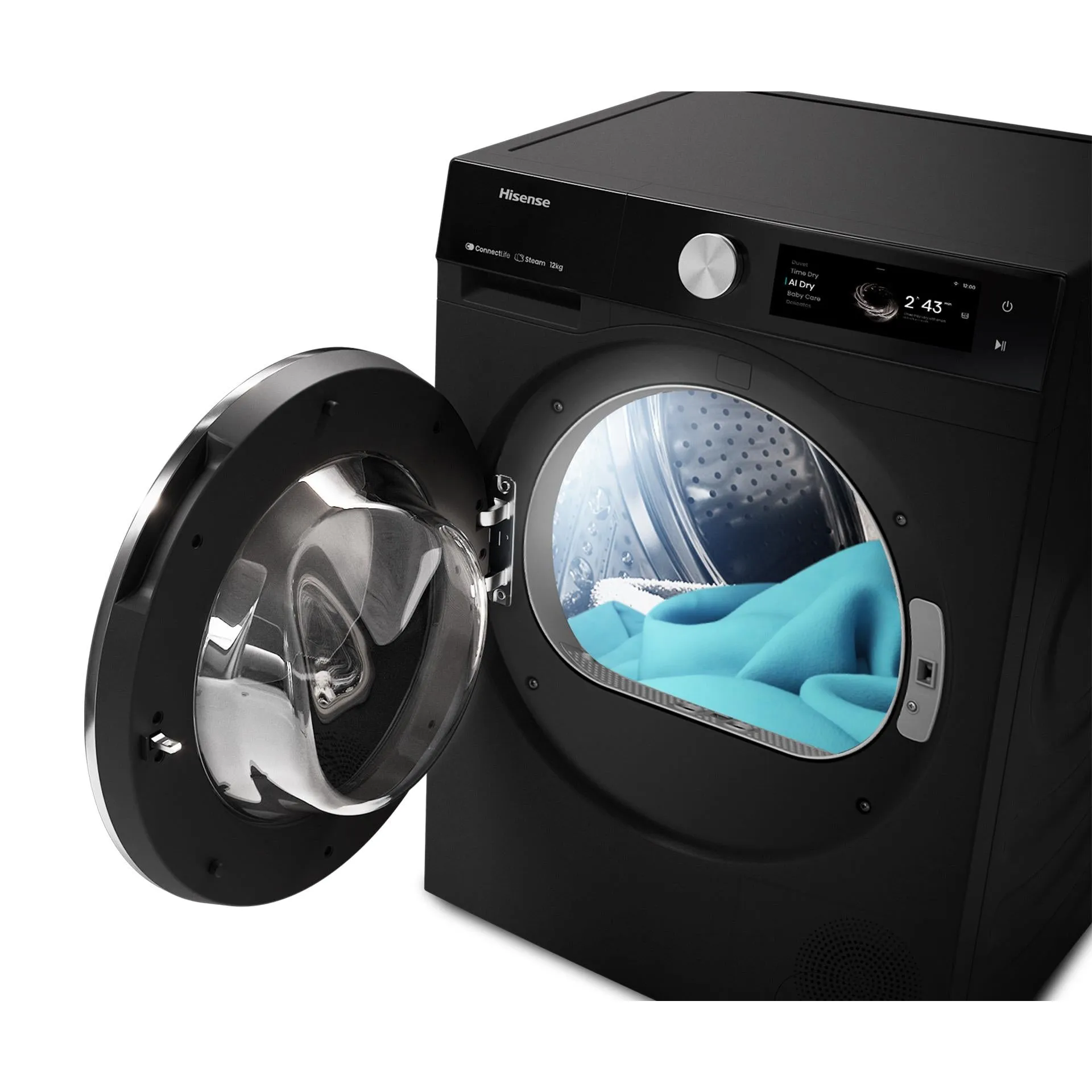 Hisense HDFS10HPB 10kg Series 9 Pump Dryer (Charcoal Black)