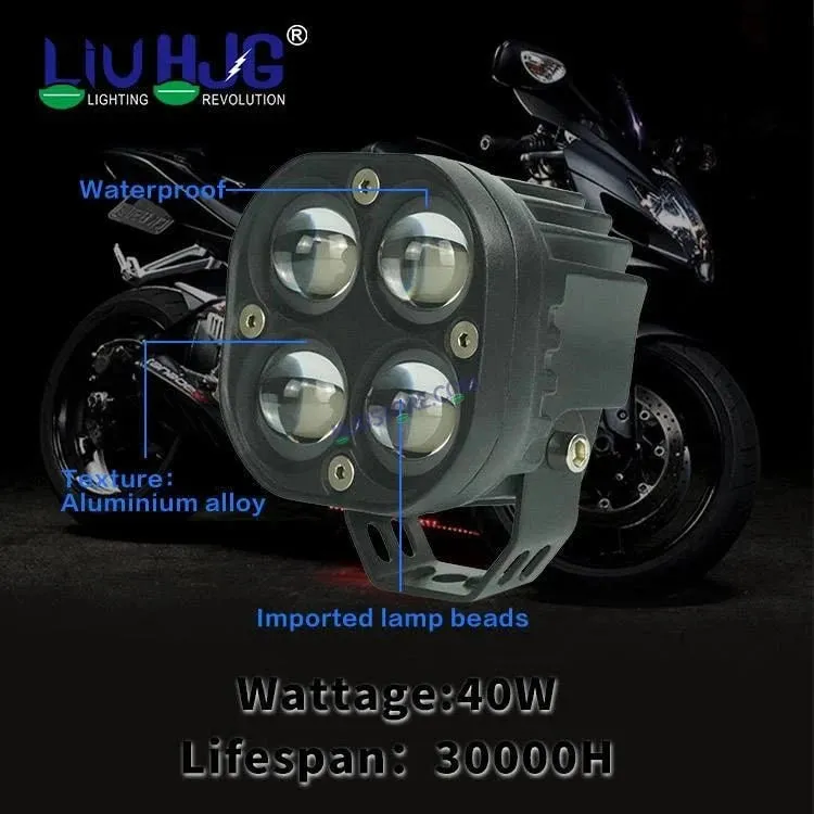 HJG 4x4 CREE LED Foglight Rectangle Mini Rgbw 12v Modular Offroad Led Pods Laser Rgb 3 Inch Led Work Light, Set of 2 HJG Foglight