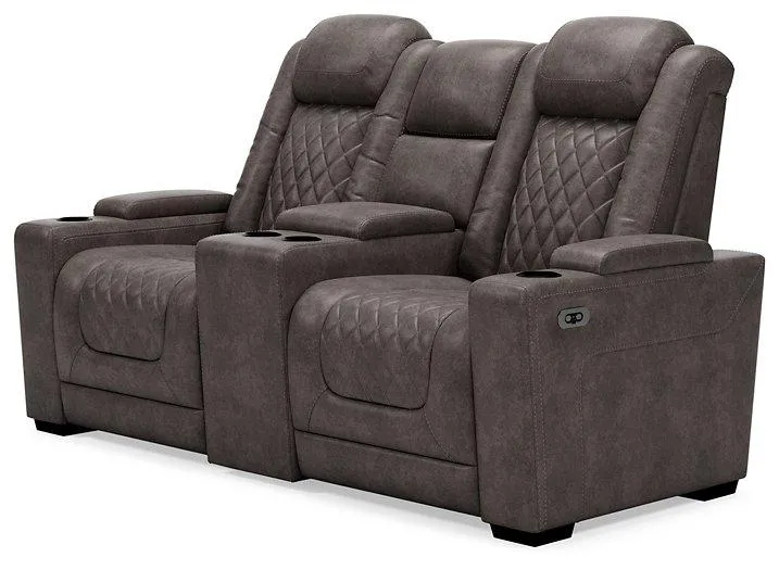 HyllMont Power Reclining Loveseat with Console