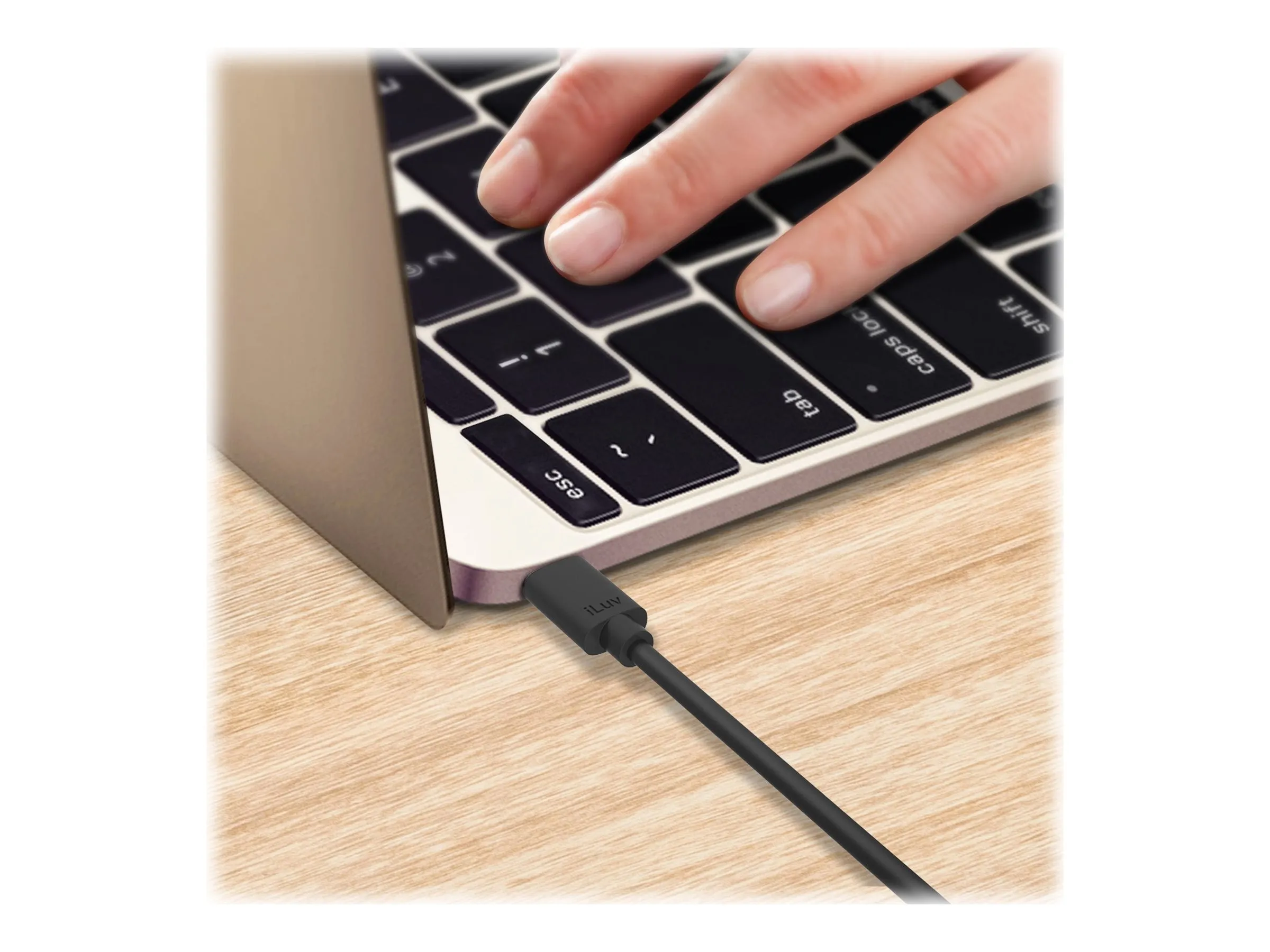 iLuv Charge & Sync USB-C To USB-A Cable 3ft