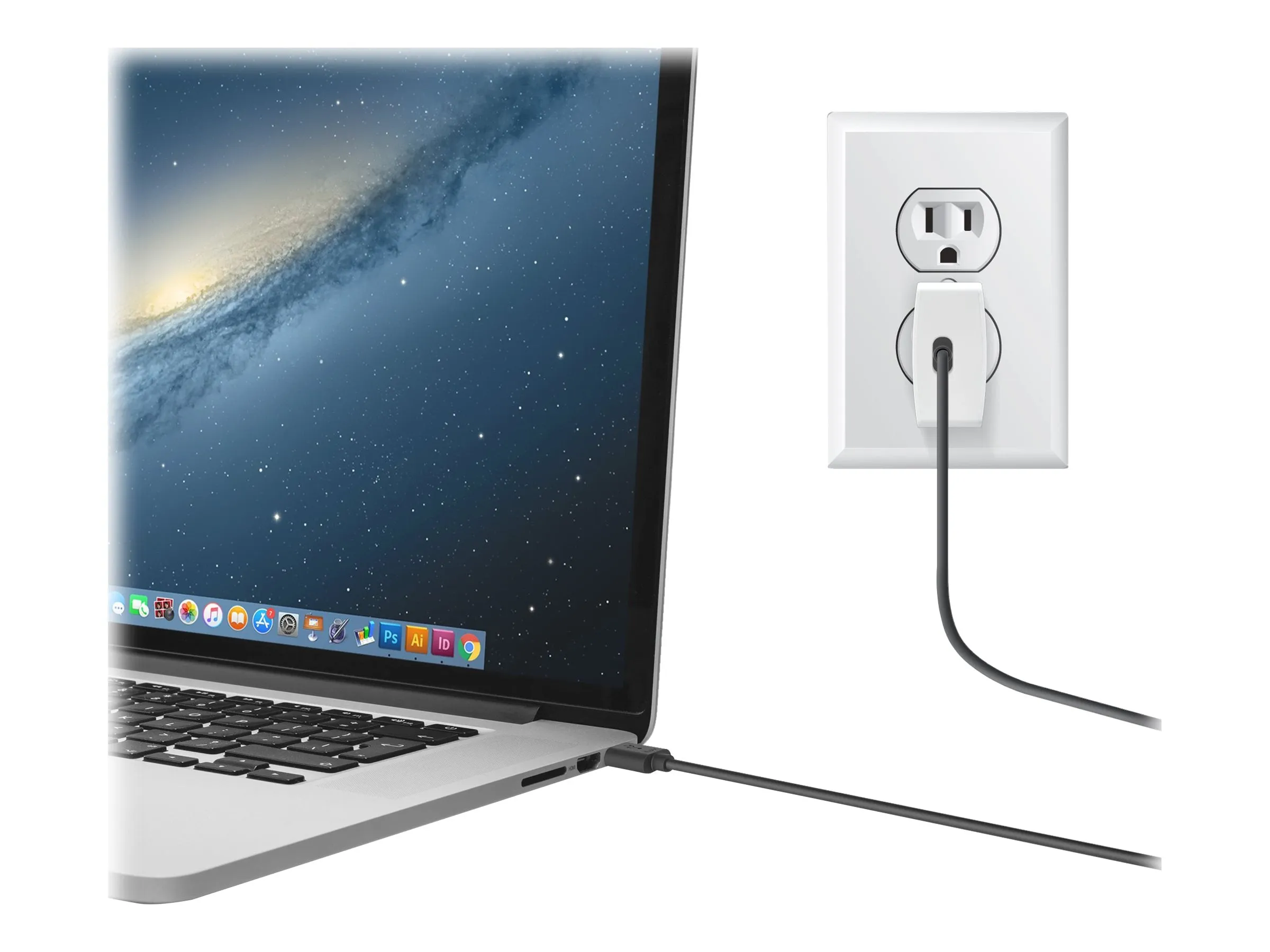 iLuv Charge & Sync USB-C To USB-A Cable 3ft