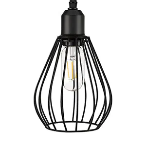 Industrial Floor Lamp with 3 Elegant Teardrop Cage Head (1 Pack)-HLFL03F