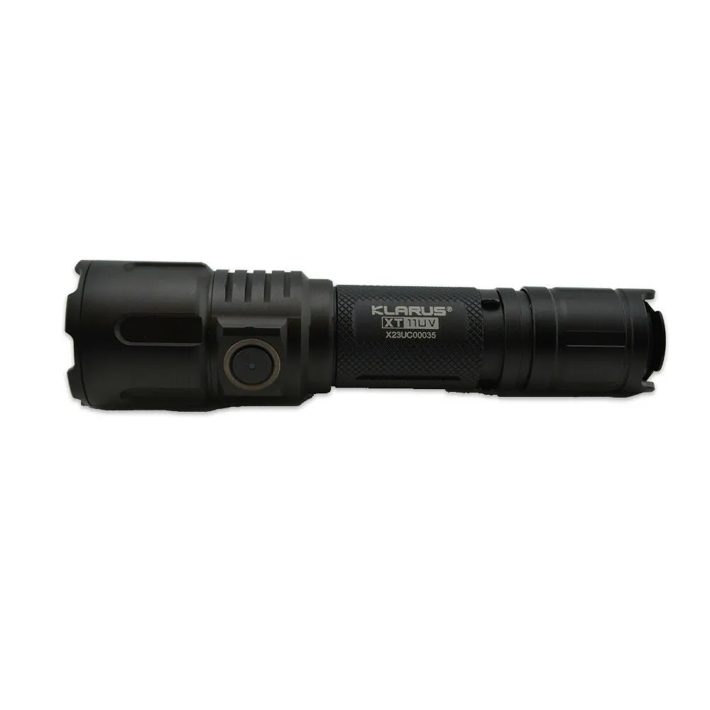 Klarus XT11UV 900 Lumen CREE LED Rechargeable Flashlight, White and UV Light