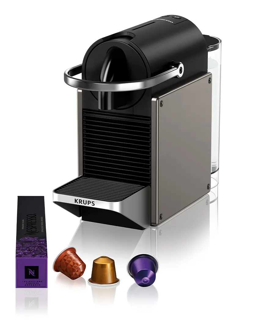 Krups Pixie Coffee Machine | Titanium