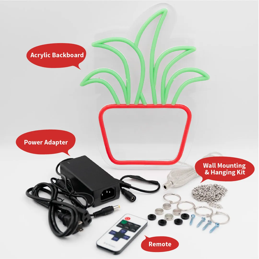 LED Neon Plant