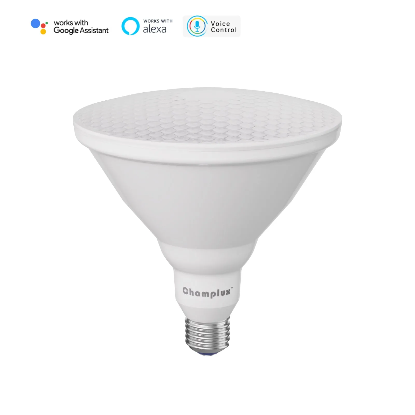 LED Smart PAR38 Alexa Compatible WiFi Color Changing Outdoor Flood Light 12W, RGB Tunable White CCT, Dimmable with Alexa & Google Assistant 2Pack