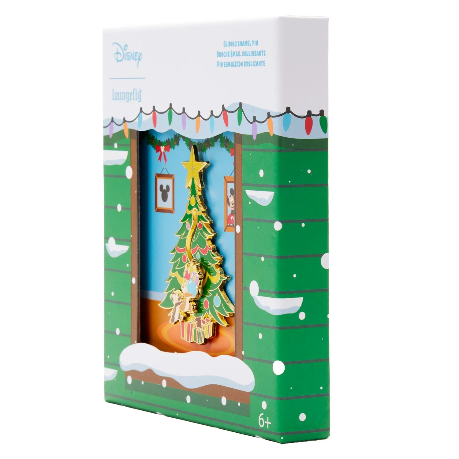 LF Disney Chip And Dale Tree Ornaments 3 Inch Collector Box Pin
