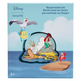 LF Disney Little Mermaid Tritons Gift 3 Inch Collector Box Pin