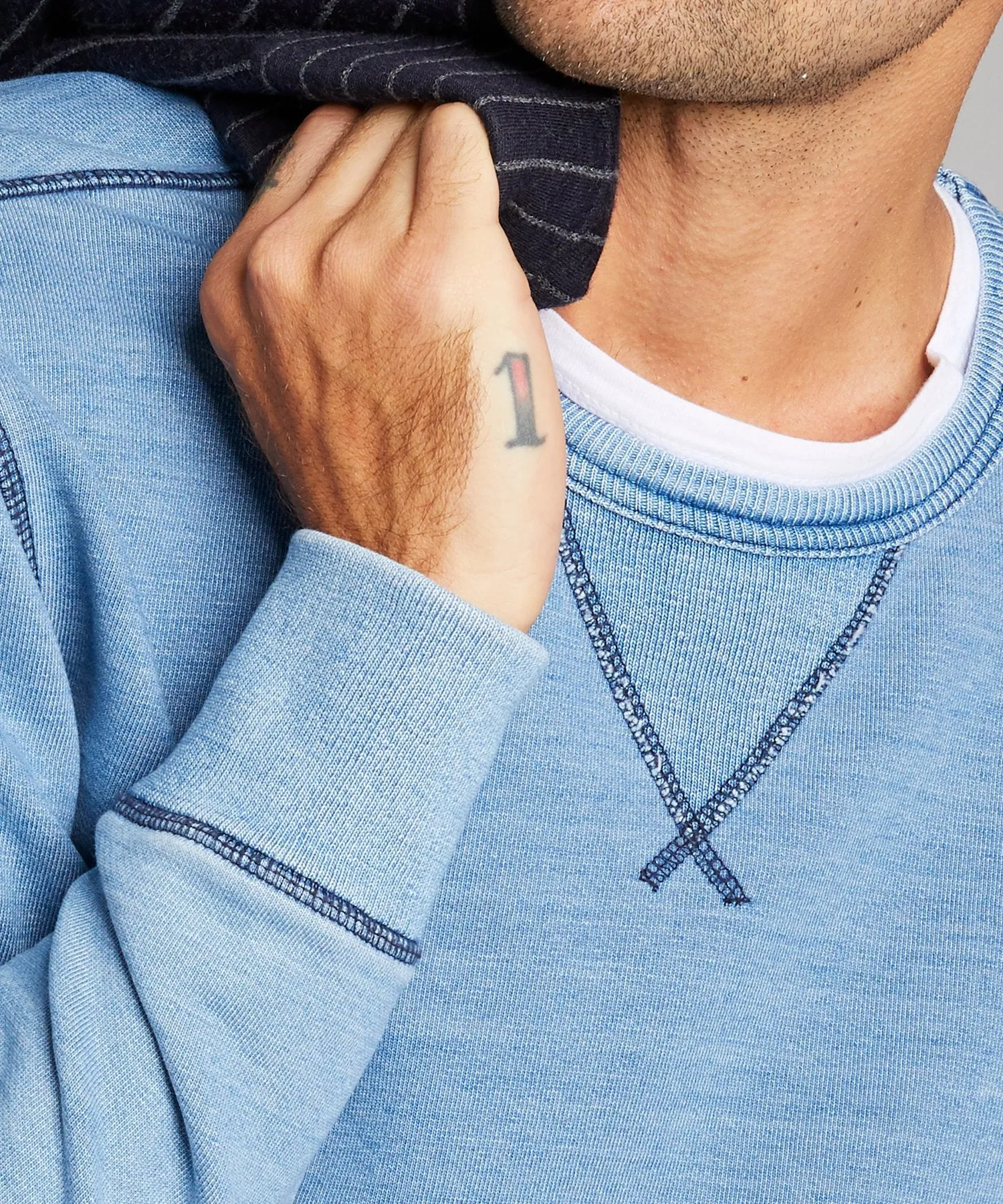 Light Indigo Crew Sweatshirt