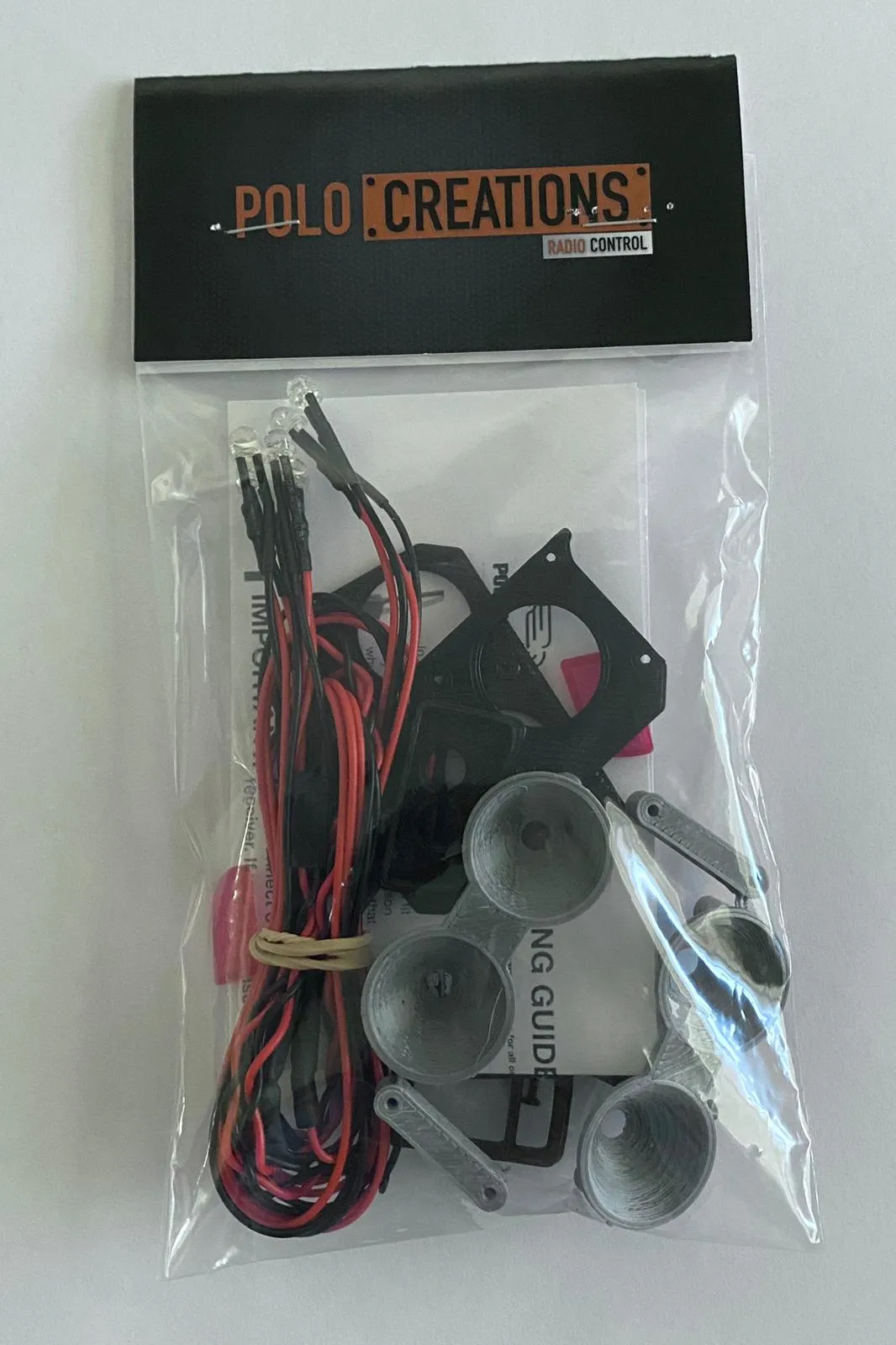 Lights Kit for Team Associated DR10 Light Buckets with Lenses Easy Mount   LEDs