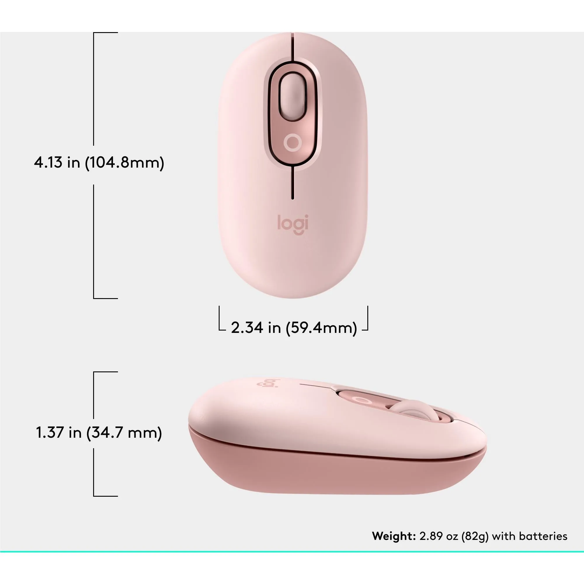 Logitech POP Mouse (Rose)