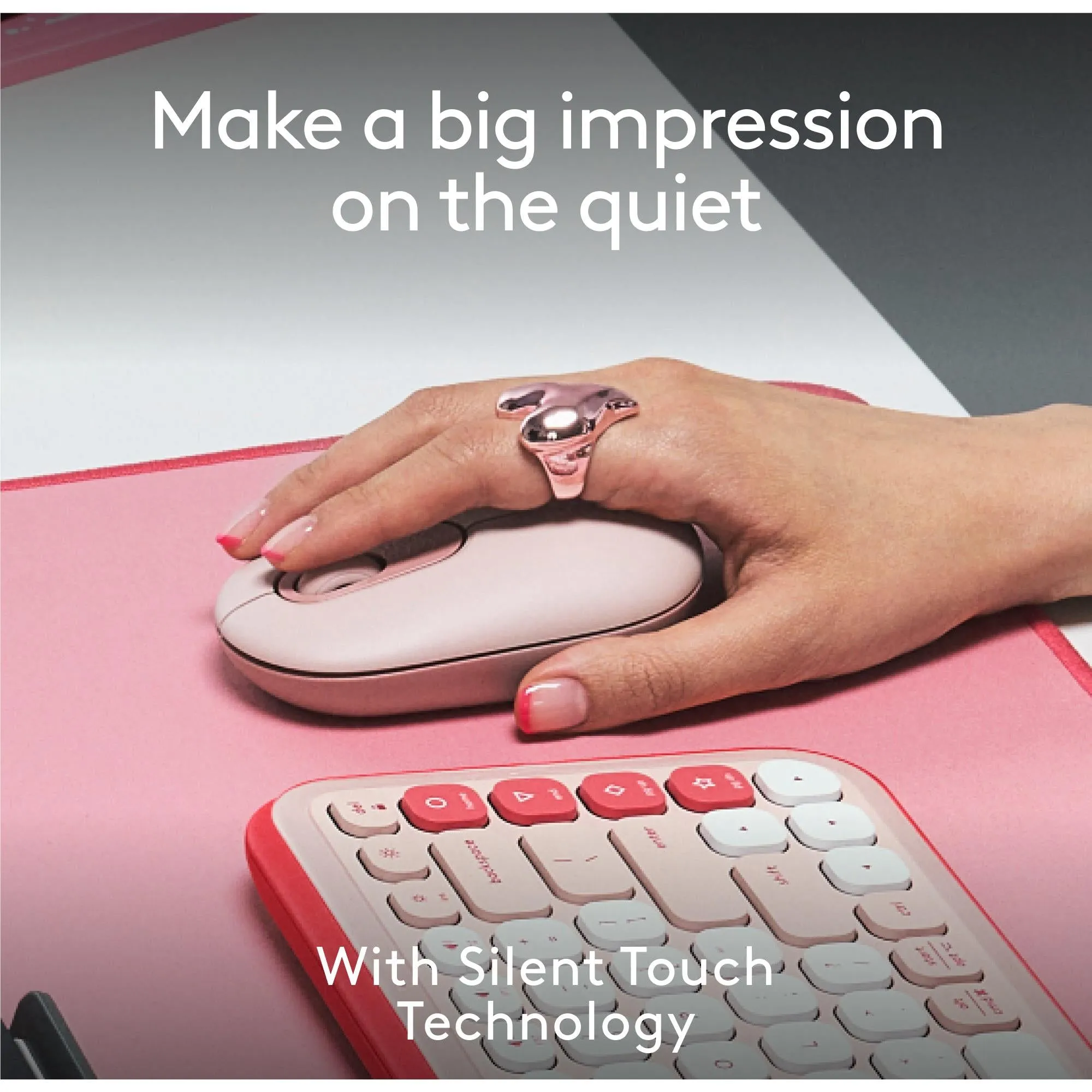Logitech POP Mouse (Rose)