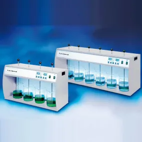 Lovibond Lab Stirrer/Jar Tester for Accurate Flocculation Testing | 4 or 6 Stirring Positions, Dual Digital Displays, Universal Power Supply