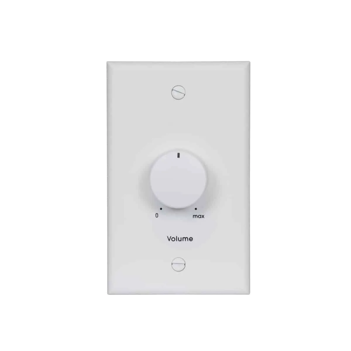 Lowell 100LVC-SW Mono Volume Control with 1-Gang Standard Wall Plate (White)