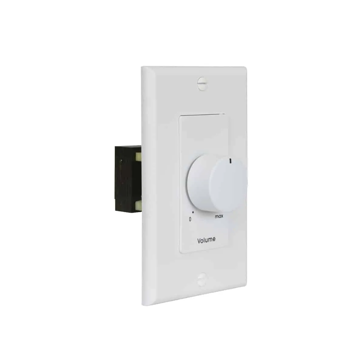 Lowell 25LVC-DW Mono Volume Control with 1-Gang Decorator Wall Plate (White)