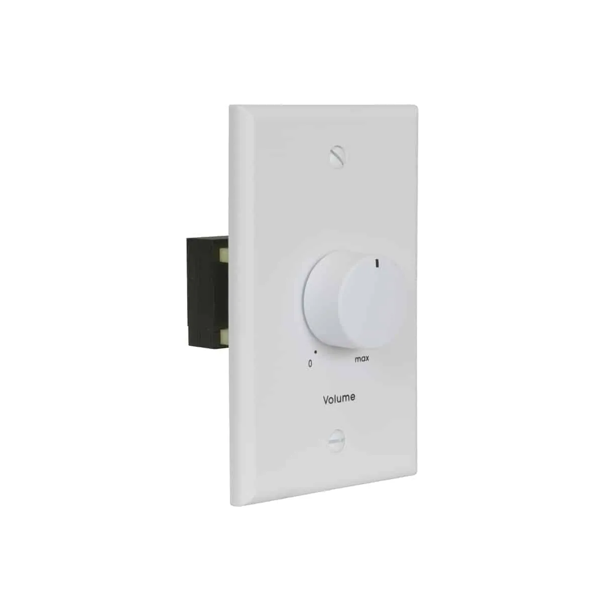 Lowell 50LVC-SW Mono Volume Control with 1-Gang Standard Wall Plate (White)