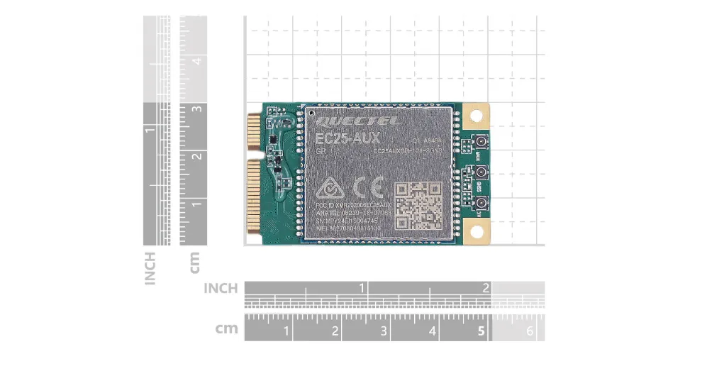 LTE Cat 4 EC25-AUXGR-mini-PCIe