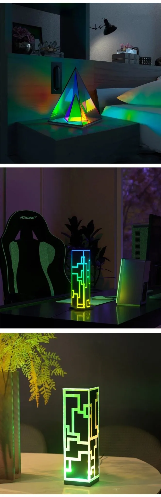 LuxeGlow 3D Ambient Cube Night Light - Illuminate Your Space with Serenity